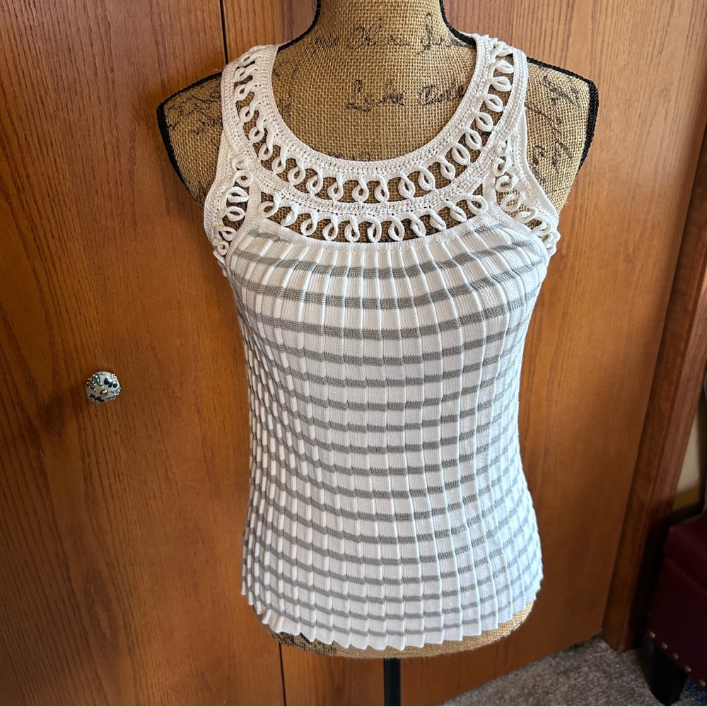 NWT Talbots striped sweater tank